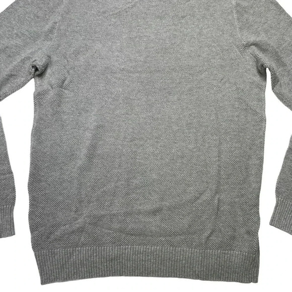 Club Room Soft Grey Heather Cotton Mens Sweater Size Small - Picture 8 of 10